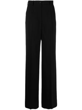 high-waisted wide-leg trousers