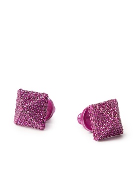 Rockstud crystal earrings