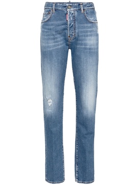 642 straight-leg stonewashed jeans