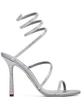 spiral-design heeled sandals