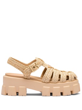 Monolith raffia sandals