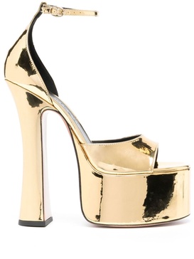 Rosalia metallic-effect platform sandals