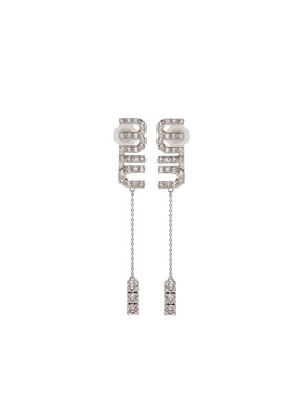 crystal-embellished pendant earrings