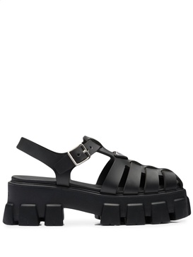 Monolith caged rubber sandals