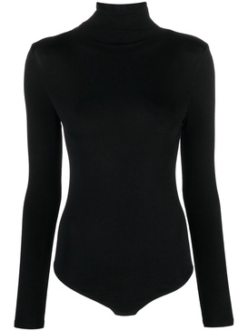 roll-neck long-sleeve bodysuit