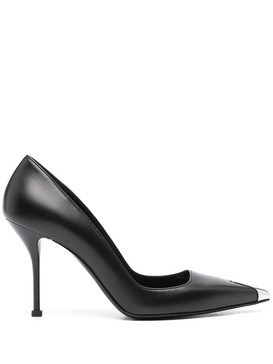 Punk 90mm leather pumps