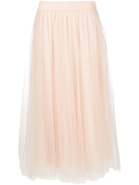 flared tulle midi skirt