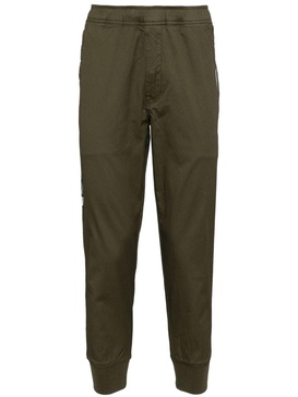 logo-patch chino trousers