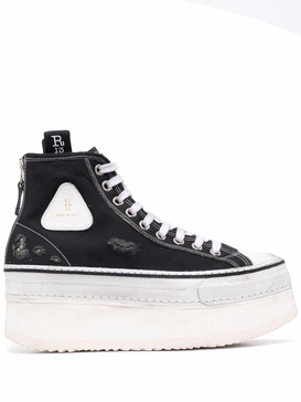 platform high-top sneakers