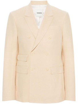 peak-lapels double-breasted blazer