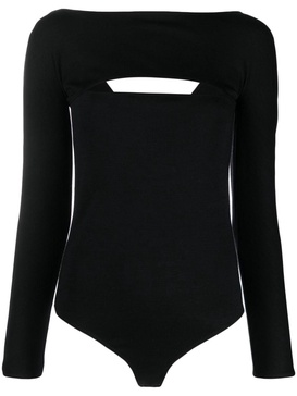 cut-out virgin-wool top