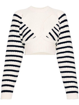 striped twisted jumper