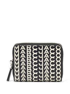 Marc Jacobs The Monogram Leather Zip Around Wallet