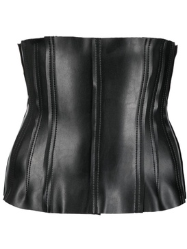 Grace patent-finish corset