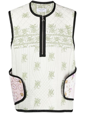 boutis floral-print armor gilet