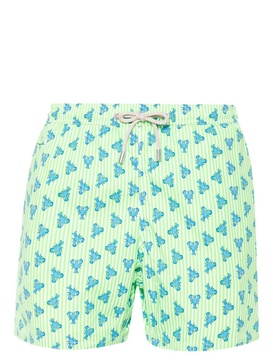 Comfort lobster-print swim shorts