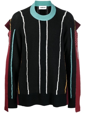 striped-knit jumper