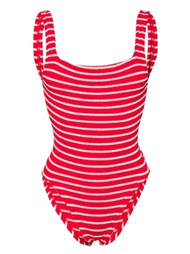 candy-stripe crinkled swimsuit