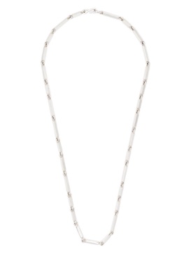 Cuadrangular silver necklace