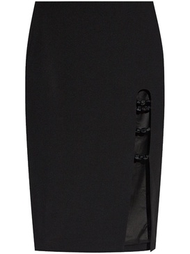 cut-out detailed midi skirt