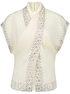 crystal-embellished blouse