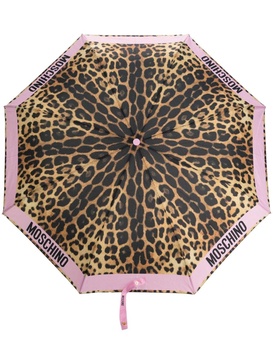 leopard-print umbrella