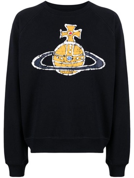 Orb-print cotton sweatshirt