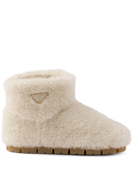 shearling booties