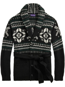 intarsia-knit cardigan