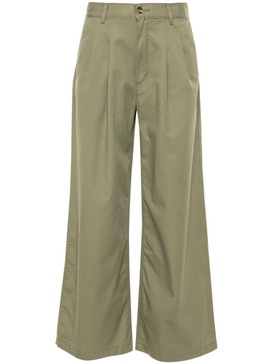 pleat-detail wide-leg trousers