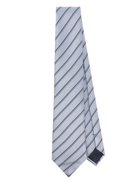 striped mulberry silk tie