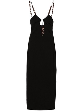 Black Solaria Midi Dress