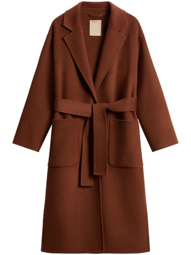 wool belted coat