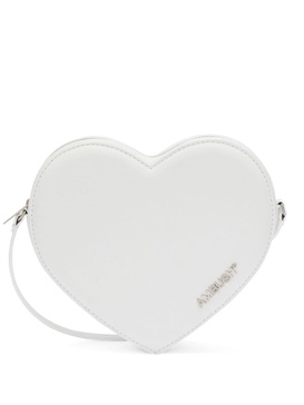 heart crossbody leather bag