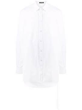 long-line button-up shirt