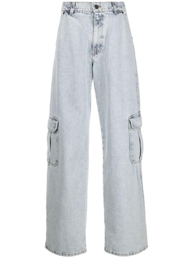 mid-rise wide-leg jeans