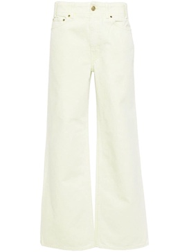 Green Elodie High-Rise Straight Jeans