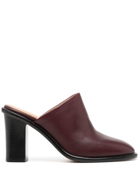 Gyler 80mm leather mules