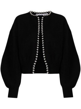 ball-chain cropped cardigan