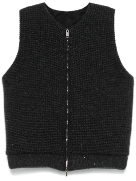 sequin-embellished gilet