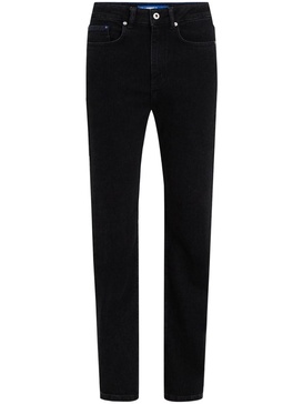 high-rise straight-leg jeans