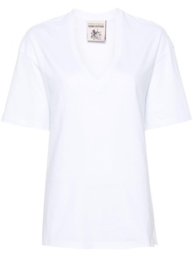 V-neck cotton T-shirt