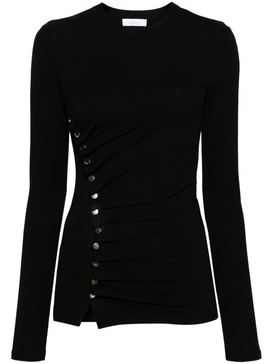 asymmetric studded T-shirt