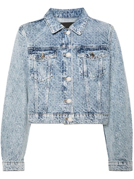 rhinestone-embellished denim jacket