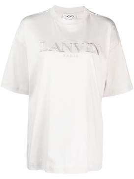 logo-embroidered cotton T-shirt