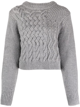 Jolene fisherman-knit wool jumper