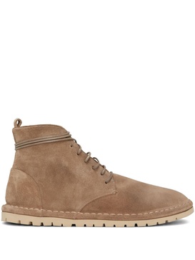 suede lace-up boots