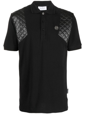 Skull & Bones rhinestone-embellished polo shirt