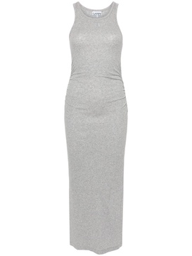 fine-ribbed midi dress