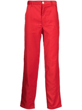 slim-cut cottont trousers